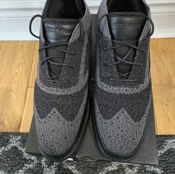 Cole Haan black Brogues Stitchlite size 11 black and grey - Picture 2 of 5